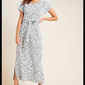 Anthropologie Taleen Textured Midi Dress